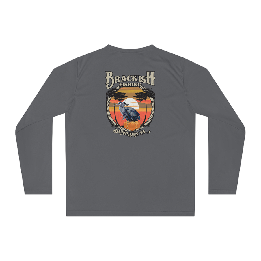 A Sweatshirt in Grey Color With Backlash Fishing Logo